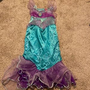Disney Ariel dress costume size 3-4